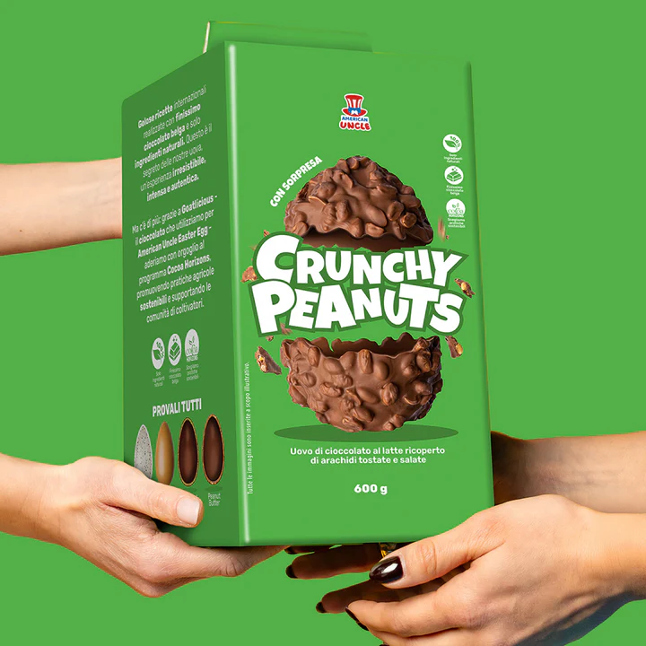 American Uncle Crunchy Peanuts - Borgi Cioccolateria Lindt
