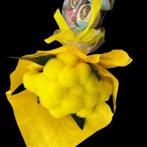 bouquet mimose con praline miste