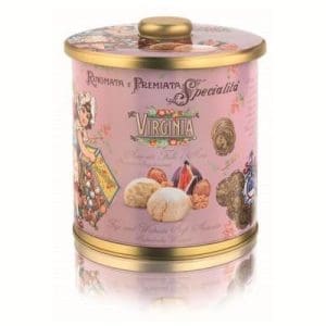 Amaretti fichi e noci metallo biscottiera (220g)