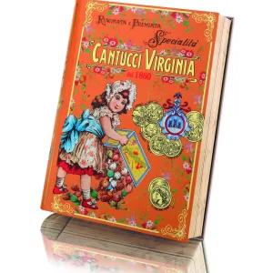 CANTUCCI in LIBRO in METALLO 150 gr – VIRGINIA