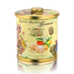 Amaretti soffici agli agrumi metallo biscottiera (220g)