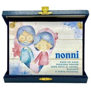 Targa con cofanetto - Nonni - Borgi Cioccolateria Lindt
