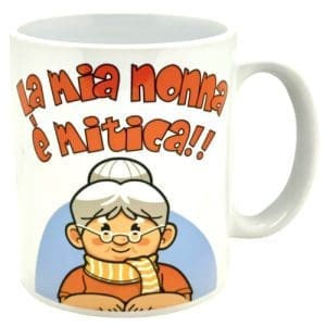 Tazza mug ceramica - La mia nonna è mitica! - Borgi Cioccolateria Lindt