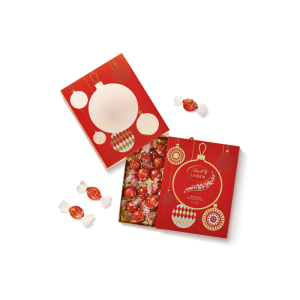 Scatola Regalo Natale LINDOR Latte 250g - Borgi Cioccolateria Lindt