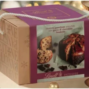 Lindt - Panettone con Gocce di Cioccolato Fondente - 750g